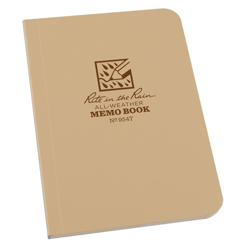 Memo Book, Soft Cover, Tan, 112 Pages, 3-1/2" W x 5" L Solutions industrielles ALPHA