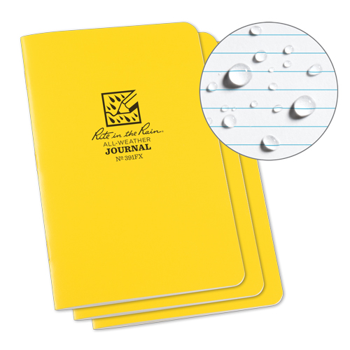 Carnet de notes, Couverture souple, Jaune, 48 Pages, 4-5/8" , 7"  Solutions industrielles ALPHA