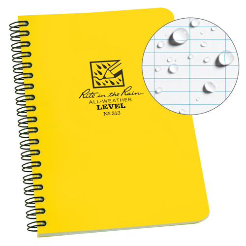 Carnet de notes de poche &agrave; spirale lat&eacute;rale, Couverture souple, Jaune, 64 Pages, 4-5/8" , 7"  Solutions industrielles ALPHA