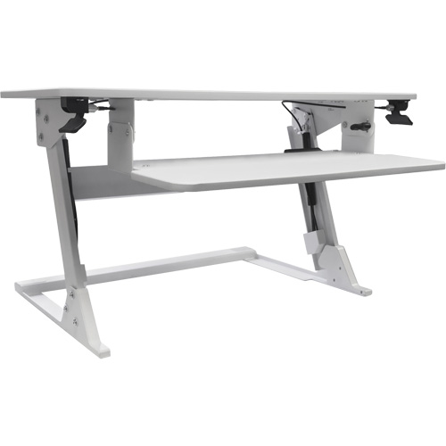 Goya Sit-Stand Workstation, Desktop Unit, 21" H x 35-2/5" W x 24" D, White Solutions industrielles ALPHA