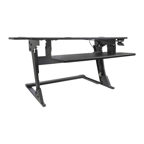 Poste de travail assis-debout Goya, Mod&egrave;le de bureau, 20" h x 42" la x 16" p, Noir Solutions industrielles ALPHA