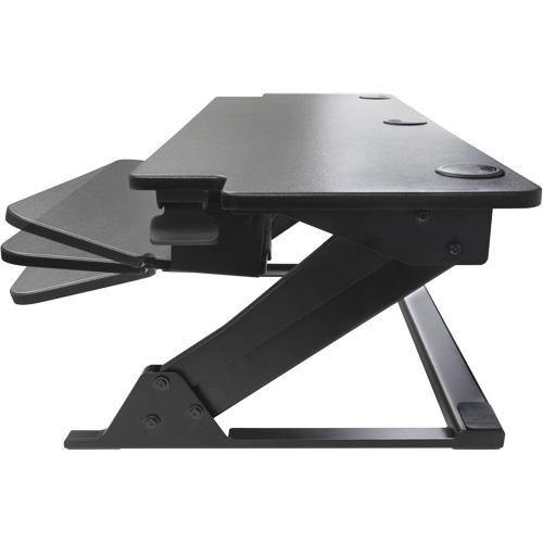 Poste de travail assis-debout Goya, Mod&egrave;le de bureau, 20" h x 42" la x 16" p, Noir Solutions industrielles ALPHA