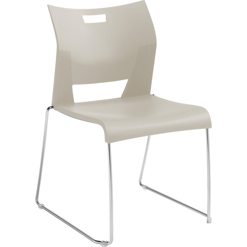 Chaise de formation sans bras Duet, Plastique, Hauteur 33-1/4", Capacit&eacute; 350 lb, Blanc Solutions industrielles ALPHA