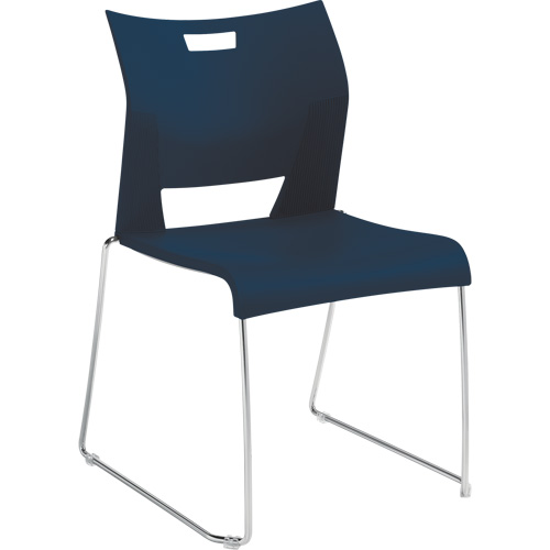 Chaise de formation sans bras Duet, Plastique, Hauteur 33-1/4", Capacit&eacute; 350 lb, Bleu Solutions industrielles ALPHA