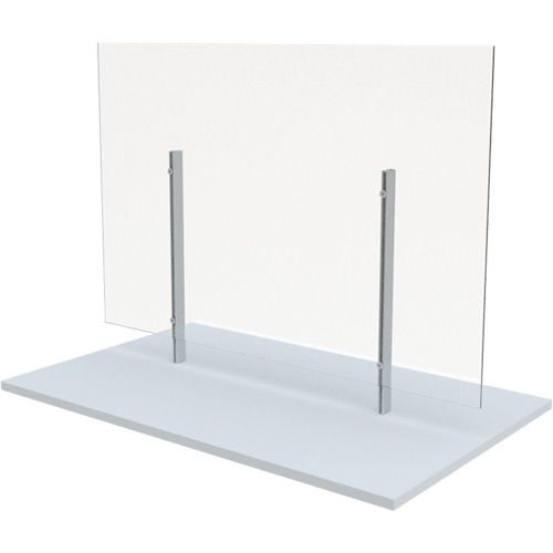 Vitre hygi&eacute;nique sur pied, 36" la x 36" h Solutions industrielles ALPHA