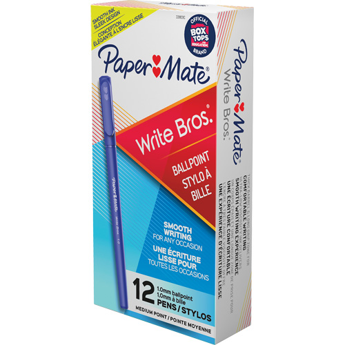 Paper Mater&reg; Write Bros&reg; Ball Point Pen, Blue, 1 mm Solutions industrielles ALPHA
