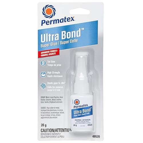 Ultra Bond Fast Drying Super Glue Adhesive, 20 g, Bottle, Clear Solutions industrielles ALPHA