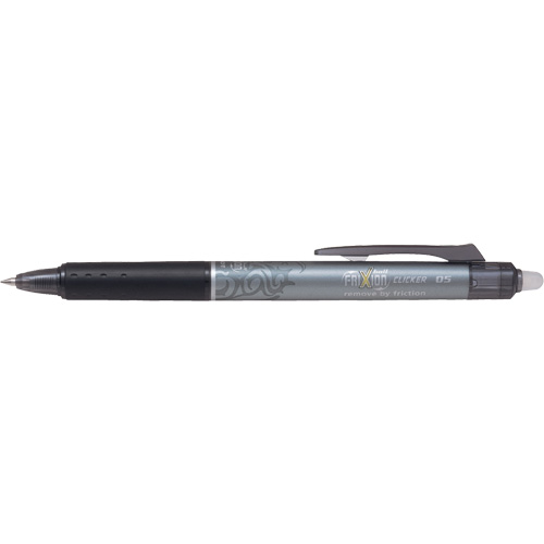 Stylo &agrave; cliquet Frixion Point, Noir, 0,5 mm, R&eacute;tractable Solutions industrielles ALPHA