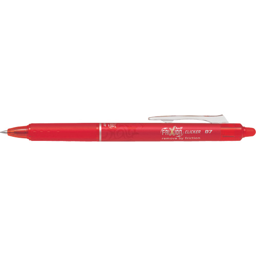 Frixion Point Clicker Pen, Red, 0.7 mm, Retractable Solutions industrielles ALPHA