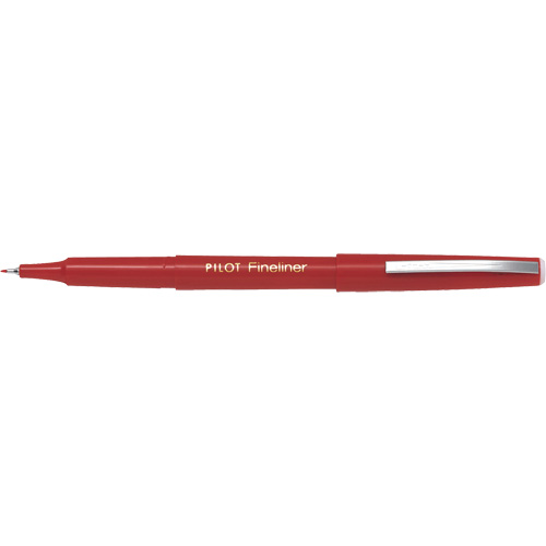 Stylo Fineliner, Rouge, Pointe Fin Solutions industrielles ALPHA
