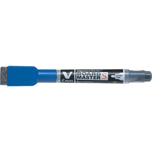 Vboard Master S White Board Marker with Eraser, Blue, Fine Tip Solutions industrielles ALPHA
