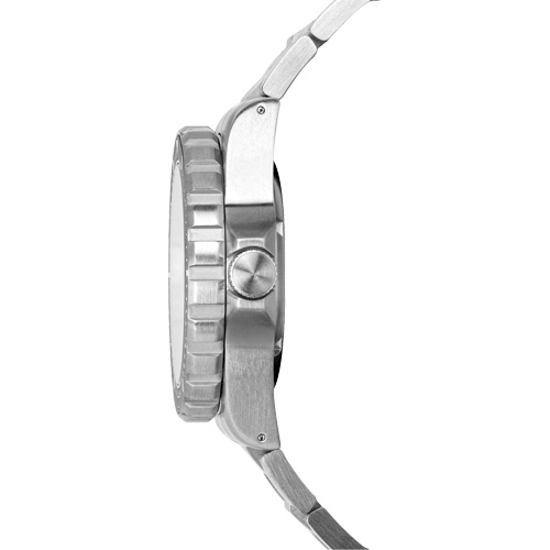 Arctic Edition Large Diver's Automatic GSAR Watch with Stainless Steel Bracelet, Digital, Battery Operated, 41 mm, Silver Solutions industrielles ALPHA