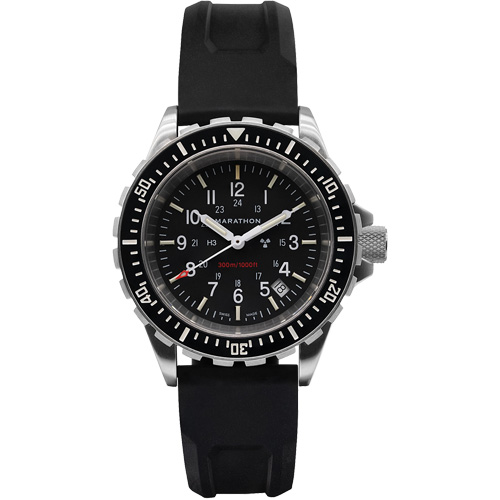 Large Diver's Quartz Watch, Digital, Battery Operated, 41 mm, Black Solutions industrielles ALPHA