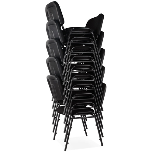 Chaises empilables, Tissu, Hauteur 32", Capacit&eacute; 250 lb, Noir Solutions industrielles ALPHA