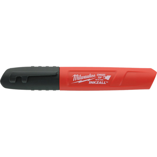 Marqueur permanent Inkzall, Noir, Pointe Ciseau Solutions industrielles ALPHA