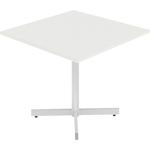 Table carr&eacute;e &agrave; hauteur r&eacute;glable Newland, 36" lo x 36" la x 29" h, Dessus de 1", Stratifi&eacute;, Blanc Solutions industrielles ALPHA
