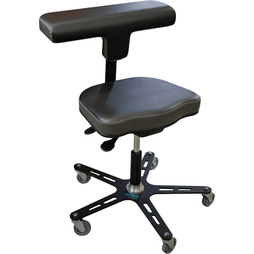 VEGA-T Ergonomic Industrial Chair, Mobile, Adjustable Height, 280 lbs. Capacity Solutions industrielles ALPHA