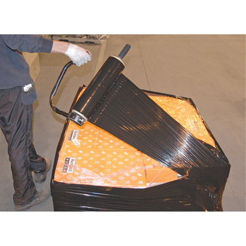 Stretch Wrap, 80 Gauge (20.3 micrometers), 18" x 1000', Opaque Black Solutions industrielles ALPHA