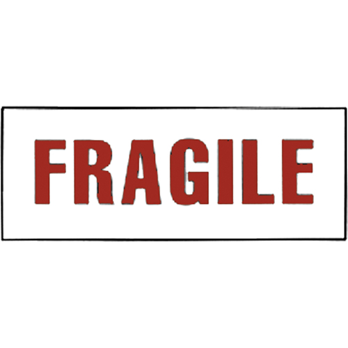 "Fragile" Special Handling Labels, 6" L x 2" W, Red on White Solutions industrielles ALPHA