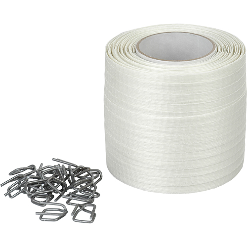 Woven Cord Strapping, Polyester, 1/2" W x 750' L Solutions industrielles ALPHA