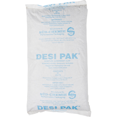 D&eacute;shydratants, Argile, sac Tyvek Solutions industrielles ALPHA