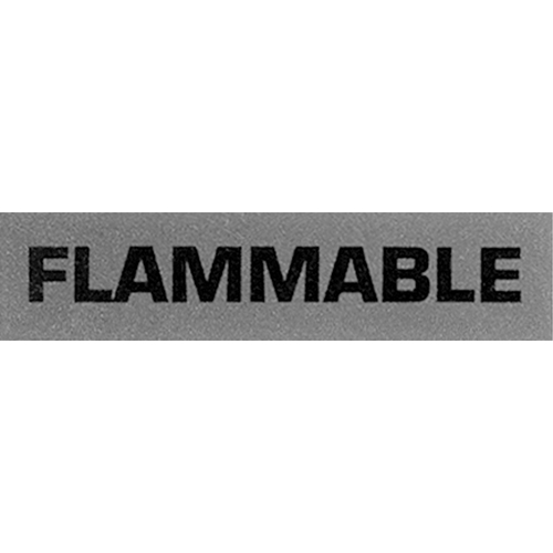 &eacute;tiquettes pour traitement sp&eacute;cial Flammable, 5" lo x 2" la, Noir/rouge Solutions industrielles ALPHA
