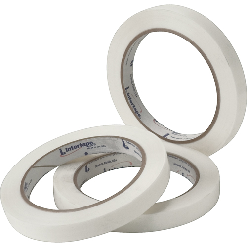 White General Purpose Strapping Tape, 2.7 mils Thick, 12 mm (47/100") x 54.864 m (180')  Solutions industrielles ALPHA