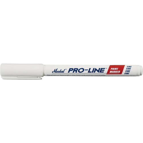Pro-Line&reg; Fine Line Markers, Liquid, White Solutions industrielles ALPHA