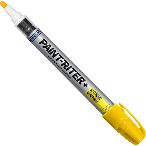 Paint-Riter&reg;+ Detergent Removable Paint Marker, Liquid, Yellow Solutions industrielles ALPHA