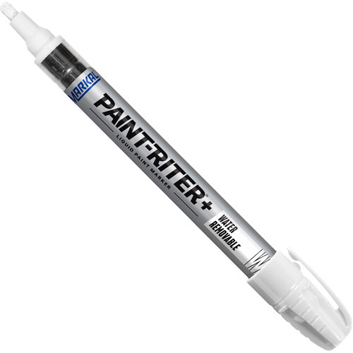 Paint-Riter&reg;+ Water Removable Paint Marker, Liquid, White Solutions industrielles ALPHA