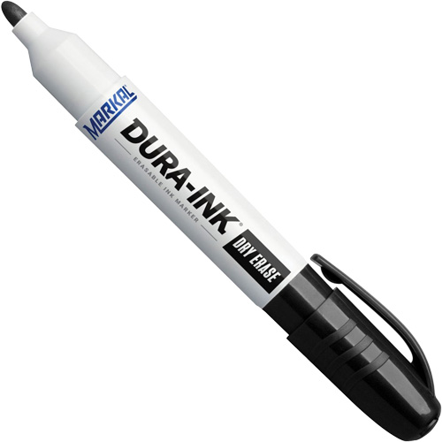 Marqueurs &agrave; essuyage &agrave; sec Dura-Ink, Noir, Pointe Ronde Solutions industrielles ALPHA