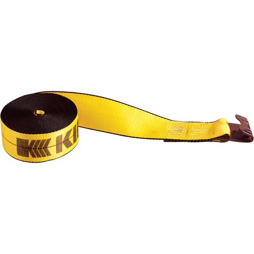 Winch Straps, Flat Hook, 3" W x 30' L, 5400 lbs. (2450 kg) Working Load Limit Solutions industrielles ALPHA