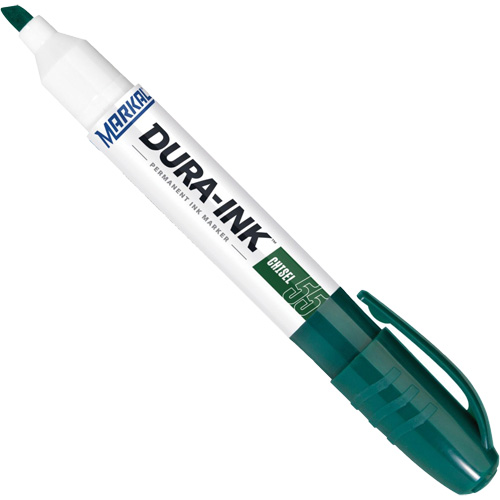 Marqueur Dura-Ink 55, Vert, Pointe Ciseau Solutions industrielles ALPHA