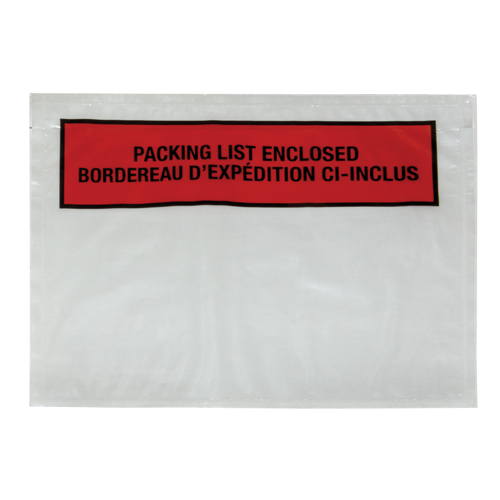 Packing List Envelope, 7" L x 5-1/2" W, Backloading Style Solutions industrielles ALPHA