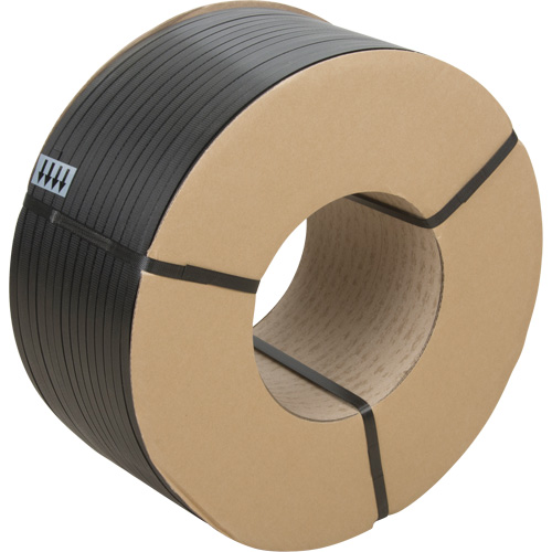 Feuillard, Polypropyl&egrave;ne, 1/2" la x 7200' lo, Noir, Calibre Manuel Solutions industrielles ALPHA