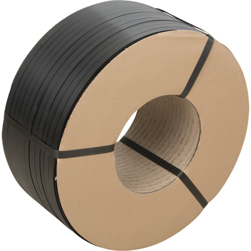 Feuillard, Polypropyl&egrave;ne, 5/8" la x 6000' lo, Noir, Calibre Manuel Solutions industrielles ALPHA