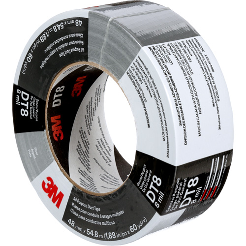 Ruban adh&eacute;sif tout usage DT8, 8 mils, Argent, 48 mm (2") x 55 m (180') Solutions industrielles ALPHA