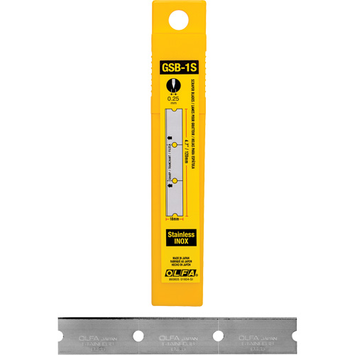 Glass Scraper Replacement Blades, Single Style Solutions industrielles ALPHA