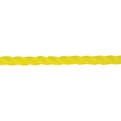 Corde jaune tress&eacute;e 1/4", Polypropyl&egrave;ne, 1300' Solutions industrielles ALPHA