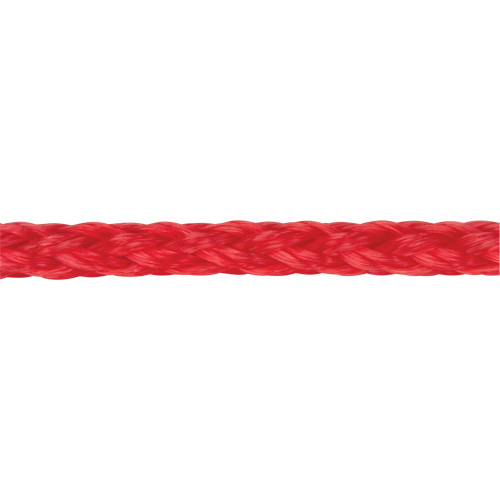 Corde rouge tress&eacute;e, Polypropyl&egrave;ne, 500' Solutions industrielles ALPHA