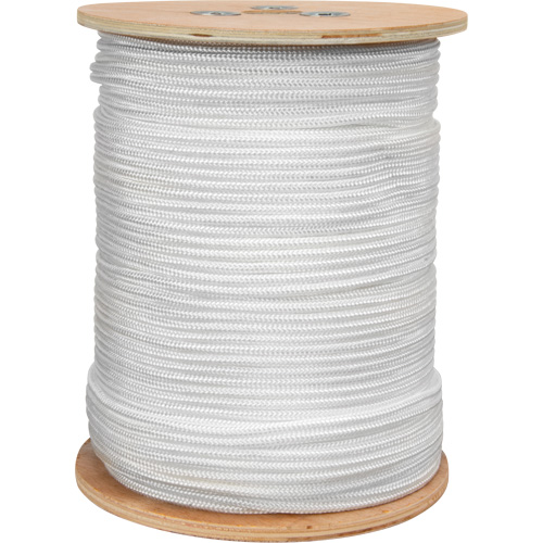 Corde blanche tress&eacute;e, Nylon, 250' Solutions industrielles ALPHA