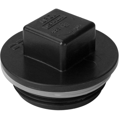 Threaded Plug, Cleanout, 1-1/4" Dia., Plastic Solutions industrielles ALPHA