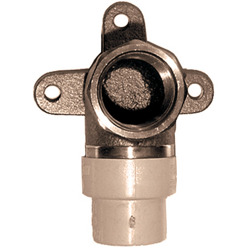 One-Piece 90° Drop Ear Elbow, Hub x FPT, Brass/CPVC, 3/4" Solutions industrielles ALPHA