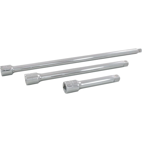 Jeu de rallonges pour douilles, Prise de 1/2", Fini Chrome, 3 Mcx Solutions industrielles ALPHA