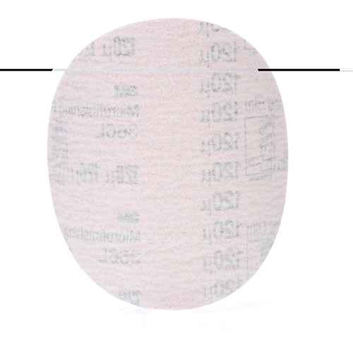 Disque de micro-finition 366L Hookit, dia 5", Grain 120, Oxyde d'aluminium, 3 mils Solutions industrielles ALPHA
