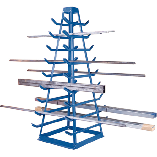 Support pour tuyaux, Horizontal, 9 Niveaux, 18" la x 40" p x 84" h, 1800 lb Cap. Solutions industrielles ALPHA