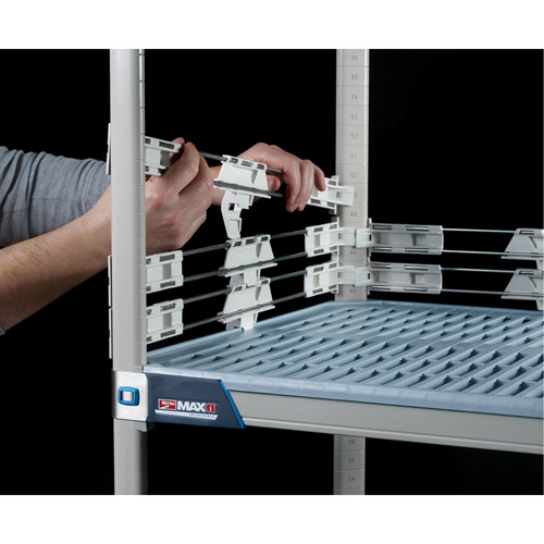 Rebord de tablette Metromax Solutions industrielles ALPHA