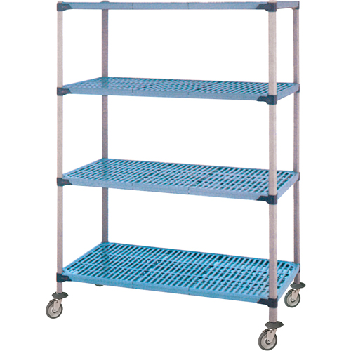 Shelving Unit, 4 Tiers, 36" W x 68" H x 18" D Solutions industrielles ALPHA
