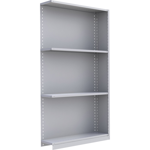 &eacute;l&eacute;ment de rayonnage Interlok, Acier, Sans boulons, Capacit&eacute; 450 lb, 48" la x 88" h x 24" p Solutions industrielles ALPHA
