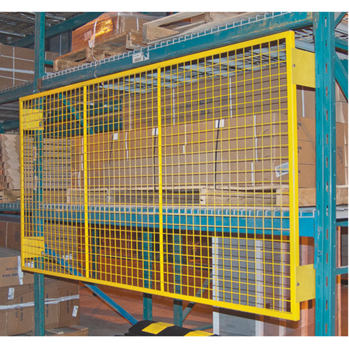 Grilles de protection arri&egrave;re pour palettier, 144" la x 48" h, Ferrures de 6" Solutions industrielles ALPHA